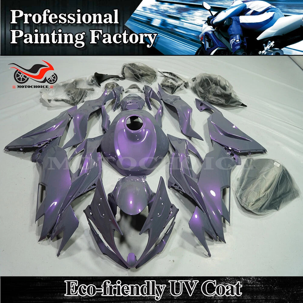 Chameleon Gray Dazz Pearl Fairing for Kawasaki Ninja ZX6R (2019–2023)