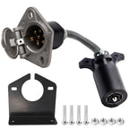 7 Pin Trailer Adapter for Blade to Round Socket Conversion