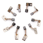 Set of 10 Carbon Brushes for Electric Motor Grinding Machine
