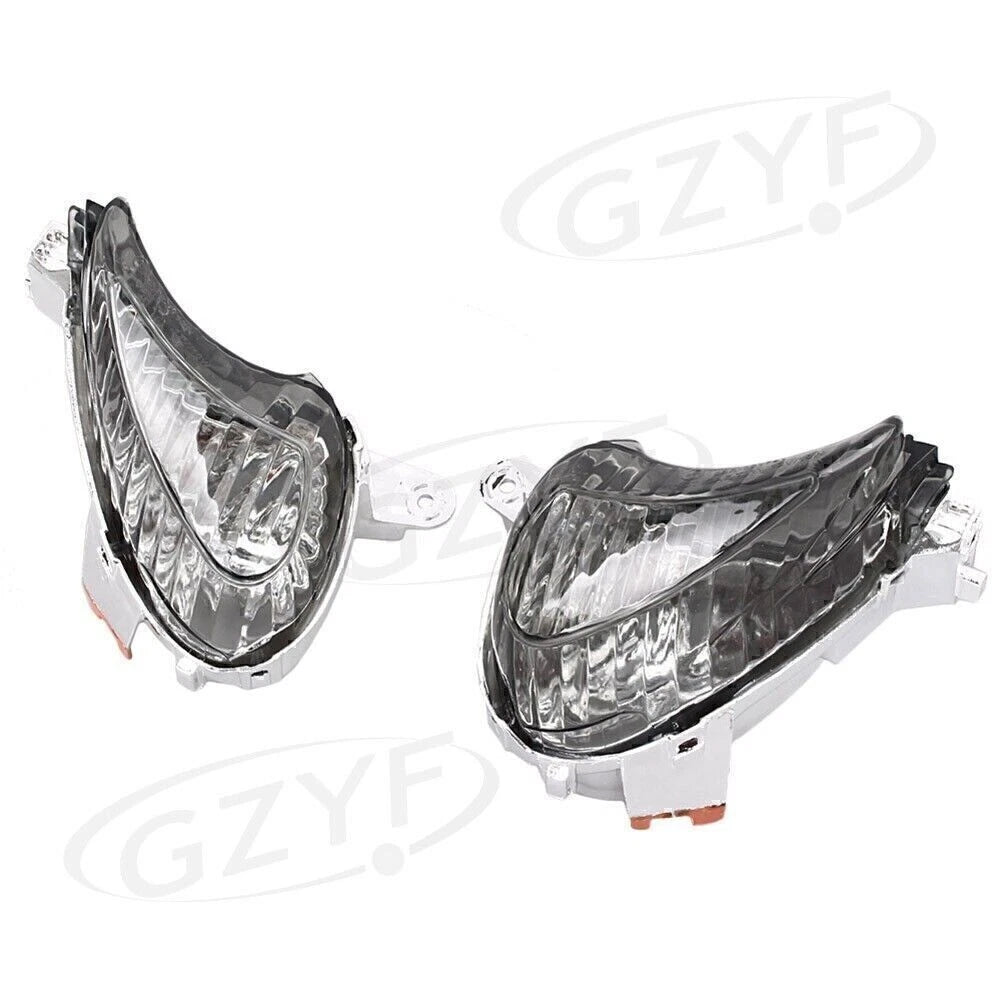 Front Turn Signal Smoke Lens Cover for Suzuki Hayabusa GSXR1300 (2008–2010) Pair