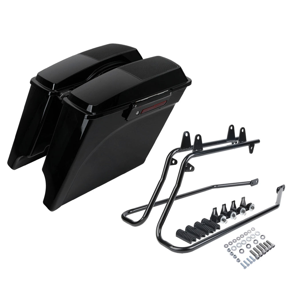 5" Stretched Hard Saddlebags Speaker Lid Bracket for Harley Softail (1984–2017)