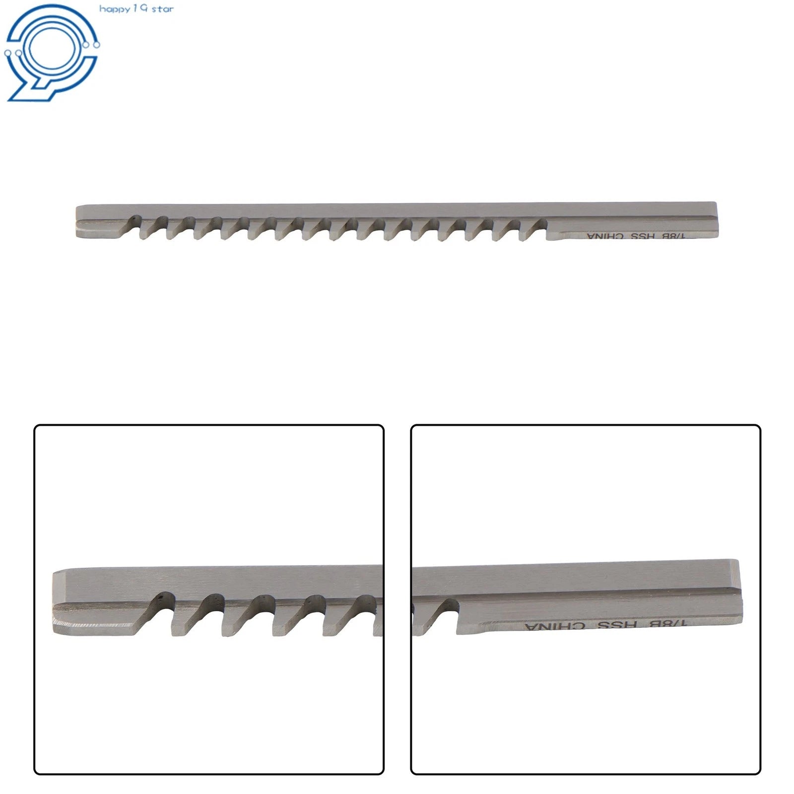 1/8" B Style Keyway Broach for CNC Machines (Standard, HSS, 3/16" x 6-3/4")