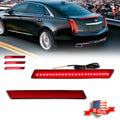 2X LED Rear Bumper Reflector Tail Lights for Cadillac XTS (2013–2017)