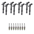 Set of 8 Ignition Coils & NGK Spark Plugs for Ram 1500 4.7 V8 (2002–2008)