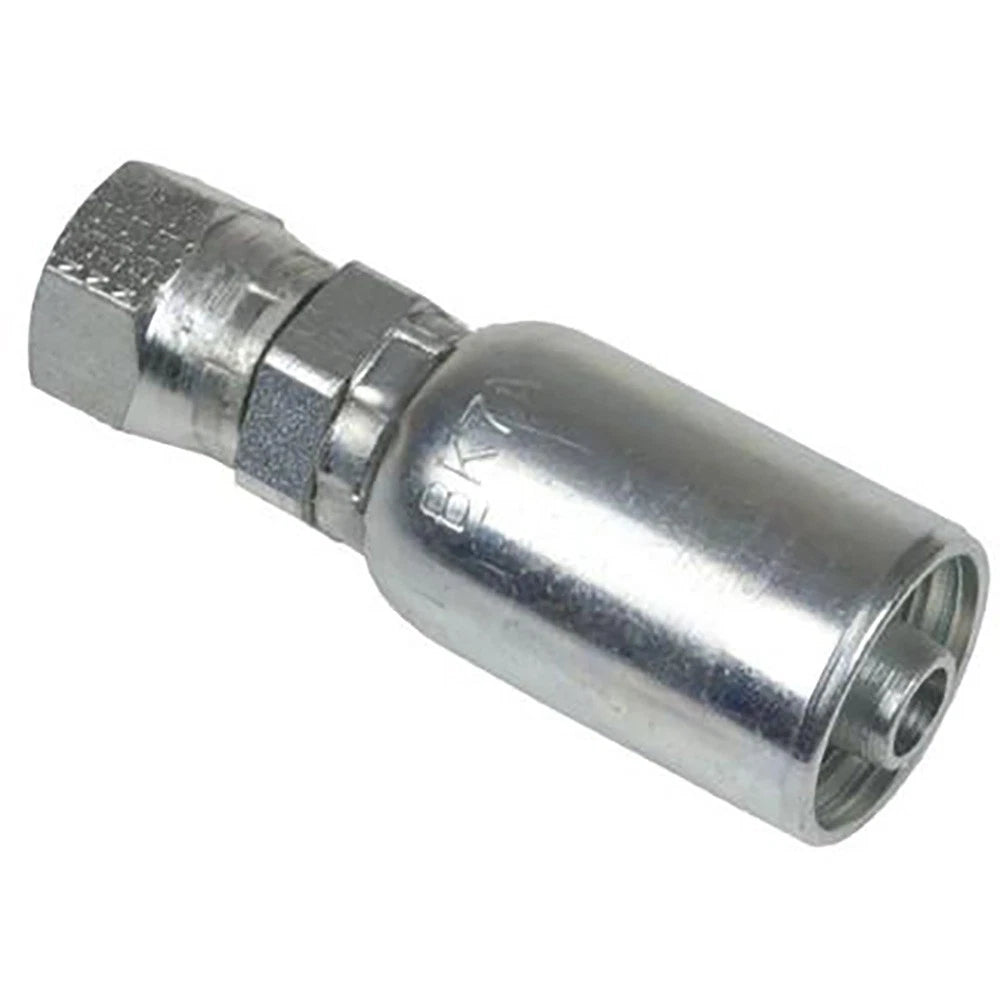 Female JIC 37° Swivel Straight Crimp Coupling for Universal Products Models