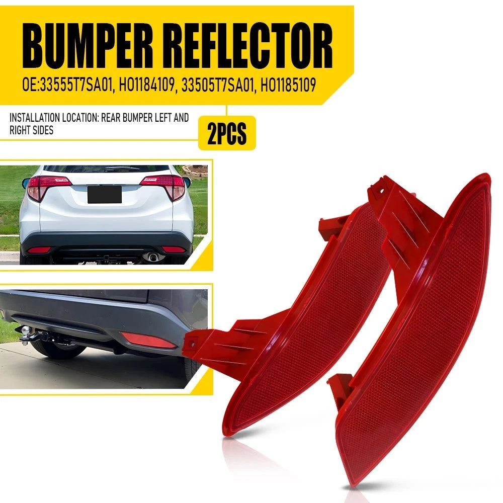 2X Rear Bumper Reflector Light Tail Lamp LH+RH for Honda HR-V (2016–2022)