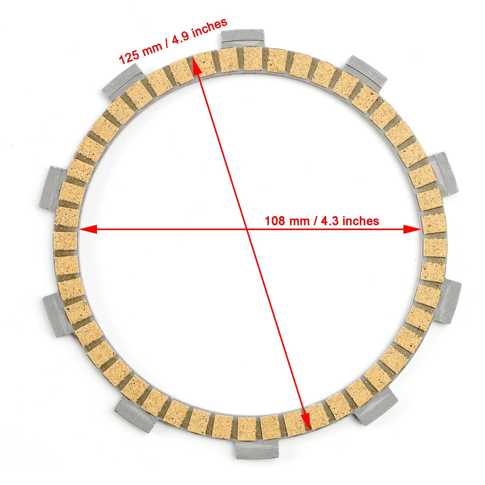Clutch Friction Plate Kit for Kawasaki Ninja 400 (2018–2024) 13088-0593