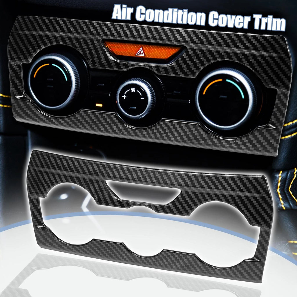 Carbon Fiber Dashboard Air Condition Panel Cover for Subaru Crosstrek (2018–2023)