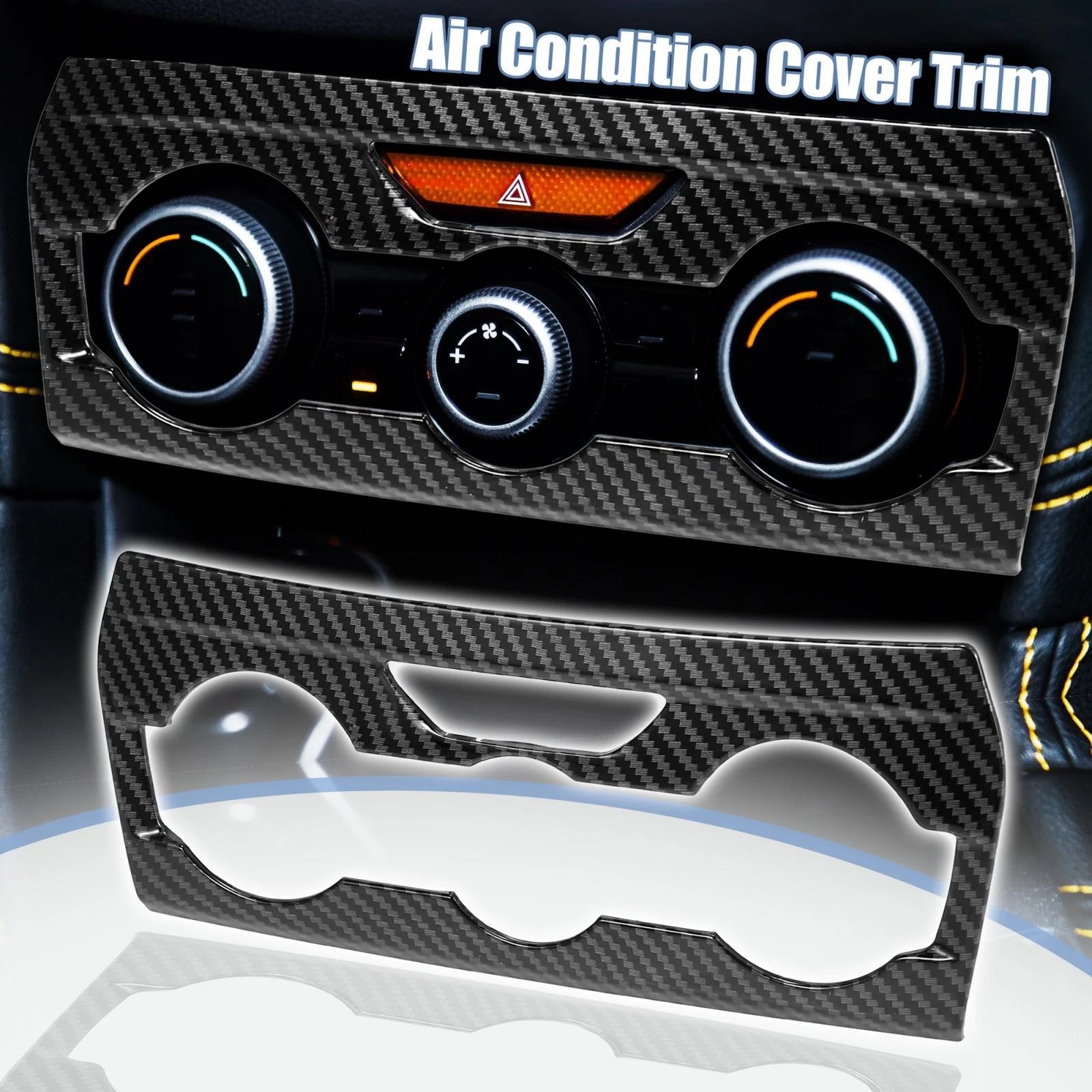 Carbon Fiber Dashboard Air Condition Panel Cover for Subaru Crosstrek (2018–2023)