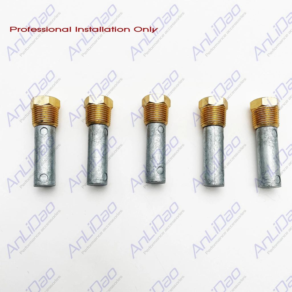 5 Pcs Zinc Pencil Anode for Cooling System (CME1E) 3/8 NPT x 1/2"