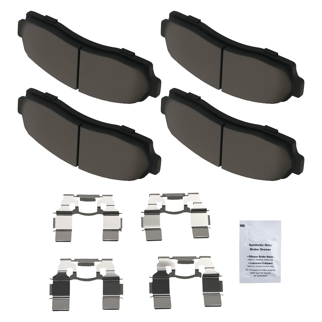 Set of 4 Front Ceramic Brake Pads for Chevrolet Equinox/Ford Explorer Ranger D833
