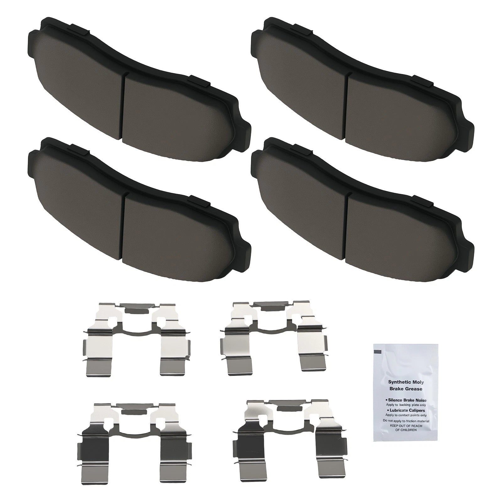 Set of 4 Front Ceramic Brake Pads for Chevrolet Equinox/Ford Explorer Ranger D833