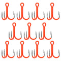 11pcs Treble Hooks Triple Hook Carbon Steel 2X Strength for Fishing
