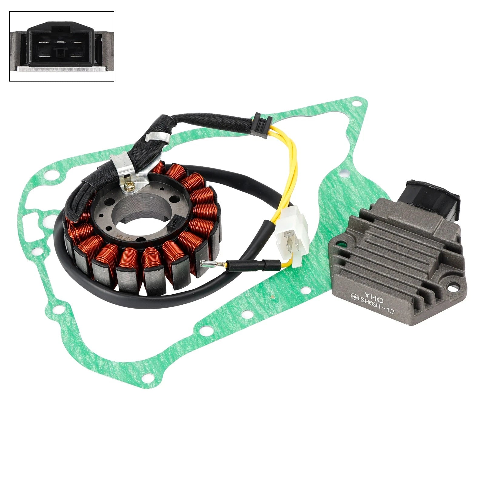 Magneto Stator Coil Regulator Gasket Kit for Peugeot X9 250 (1998–2005)