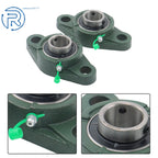 2X Pillow Block Bearing UCFL205-16 for (1" Bore, 2 Bolt)