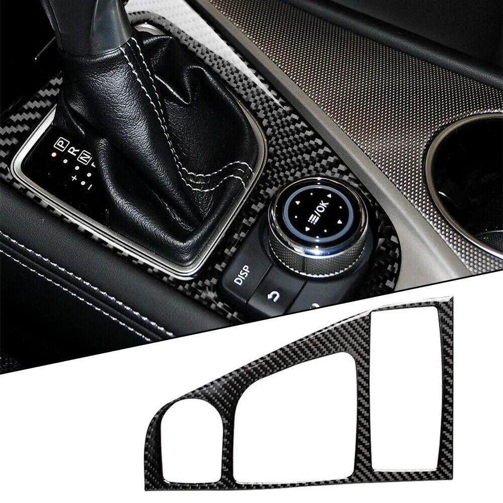 Carbon Fiber Console Gear Shift Cover Trim for Infiniti Q50 Q60 (2014���19)