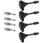 Set of 4 Ignition Coils & Spark Plugs for Toyota Camry RAV4 (2019–2020)