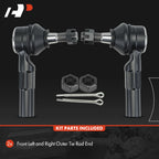 2Pcs Front Outer Tie Rod Ends for Toyota MR2 Spyder (2000-2005)