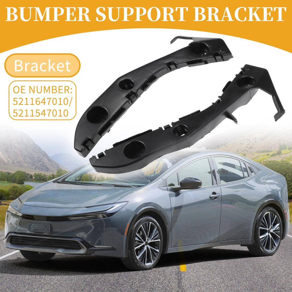 Set of 2 Front Bumper Support Brackets for Toyota Prius (2004–2009)