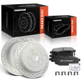 Rear Drilled Brake Rotor & Ceramic Pad for Subaru Tribeca (2006–2014)
