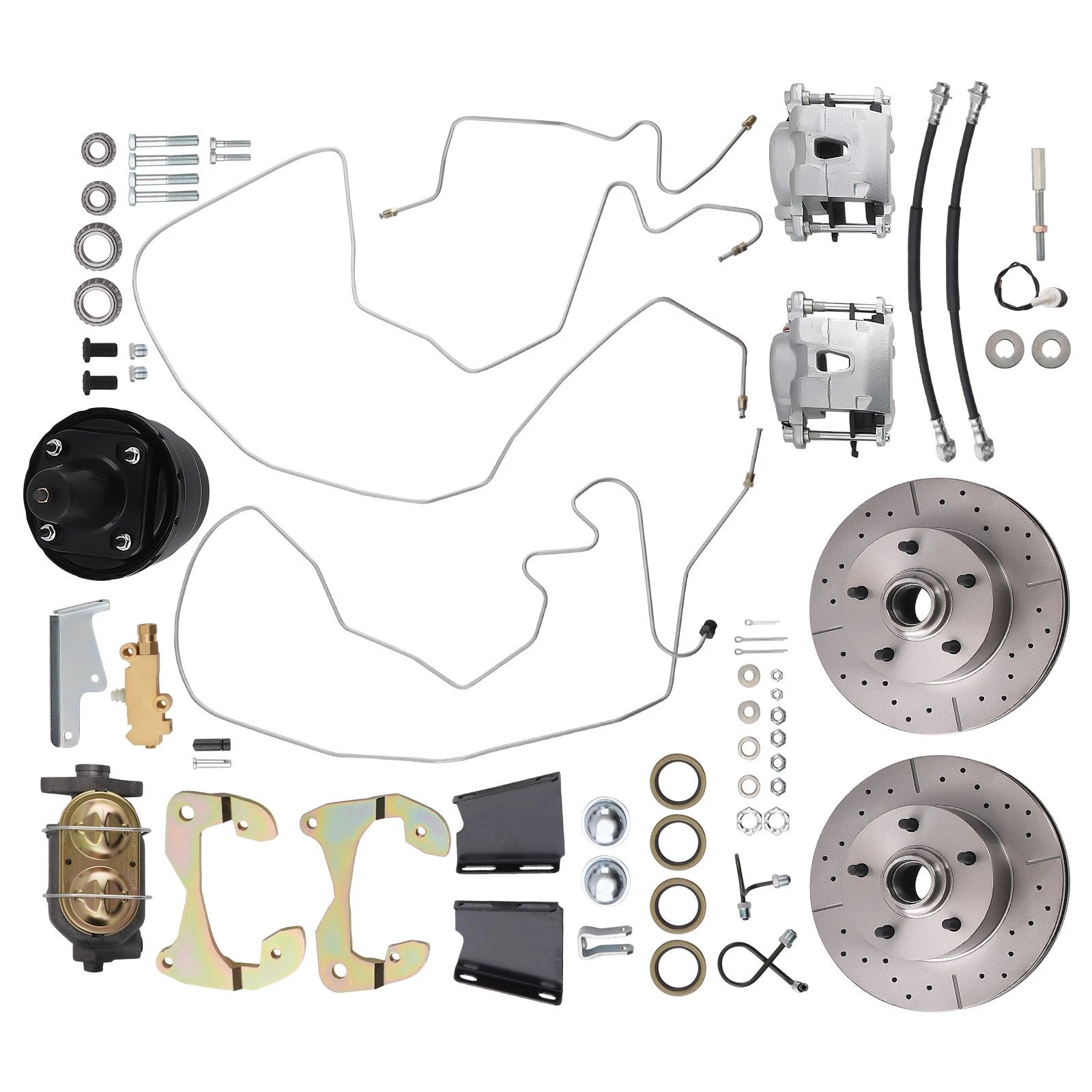 Front Brake Disc Conversion Kit for Chevrolet (1959–1964) w/ Master Cylinder