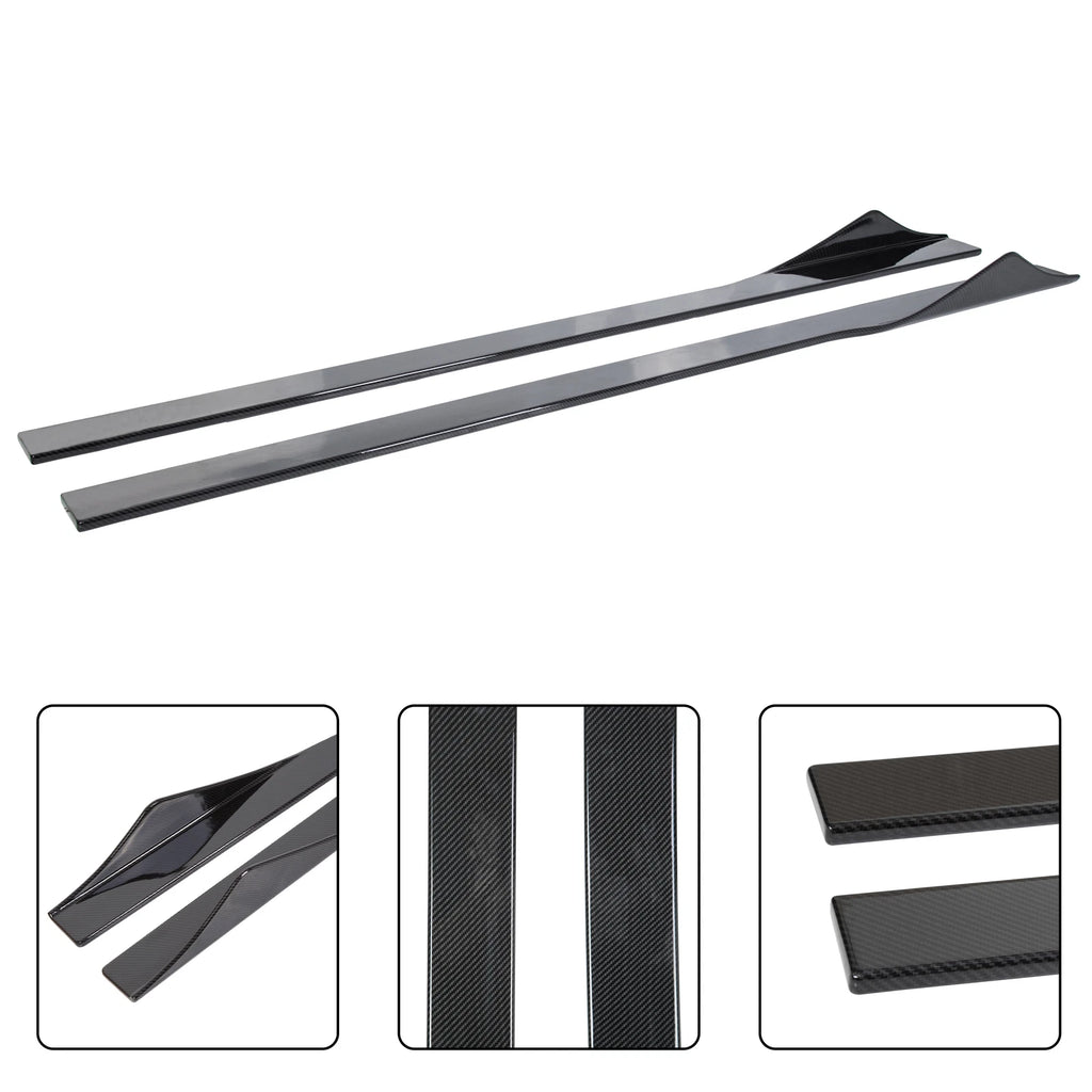 75" Carbon Style Side Skirt Extension for Chevy C5 Corvette (1997–2004)