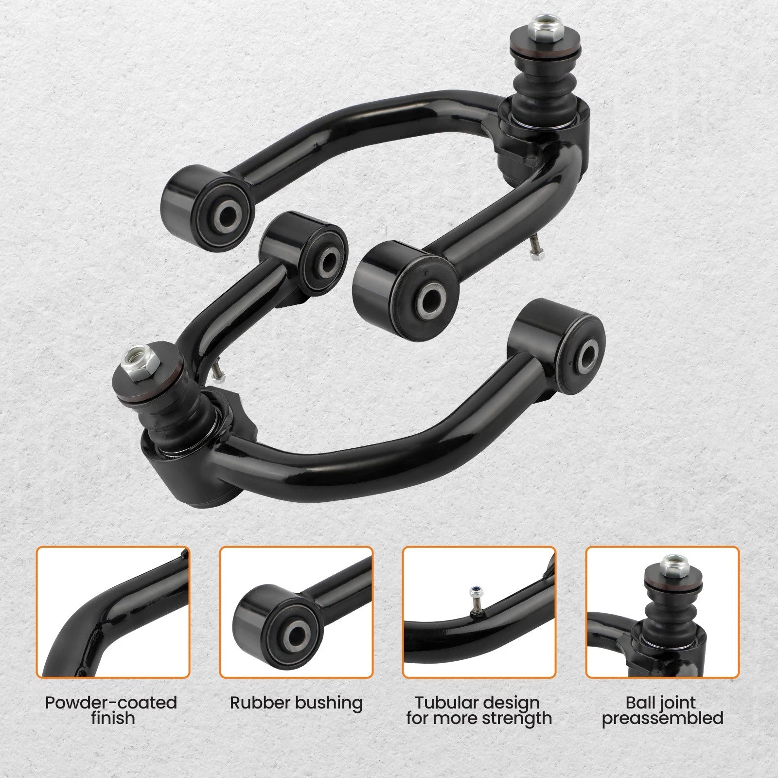 Set of 2 Front Upper Control Arms w/Ball Joint for Toyota 4Runner Tacoma (1995–2004)