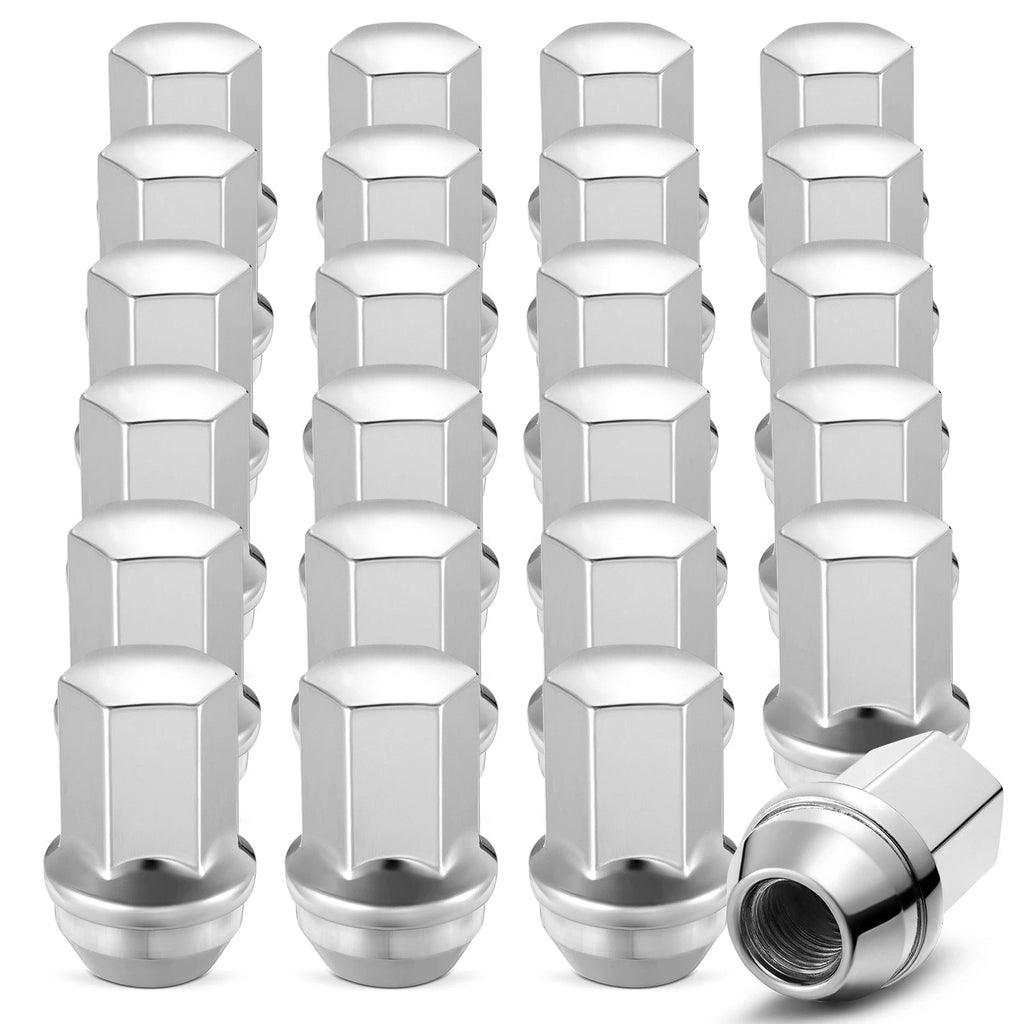 Chrome Factory Lug Nuts 7/8 Hex for Chevy Silverado Sierra (2011-2014)