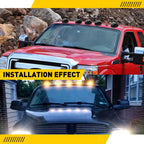 5X Wireless Solar Amber Cab Roof Marker Lights for Ford F-150 F-250