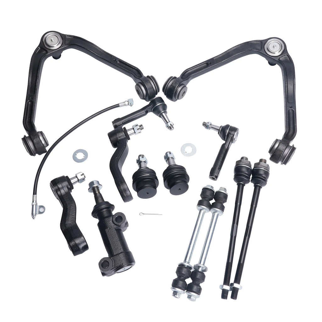 13Pcs Front Upper Control Arms Sway Bars Kit for Chevy Silverado GMC Sierra 1500 (2007–2018)