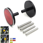 2Pcs Red Round Reflector Screw Bolt for Universal Motorcycle