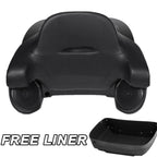 Black King Trunk Backrest Pad & Speakers for Harley Electra Glide (2014–2025)