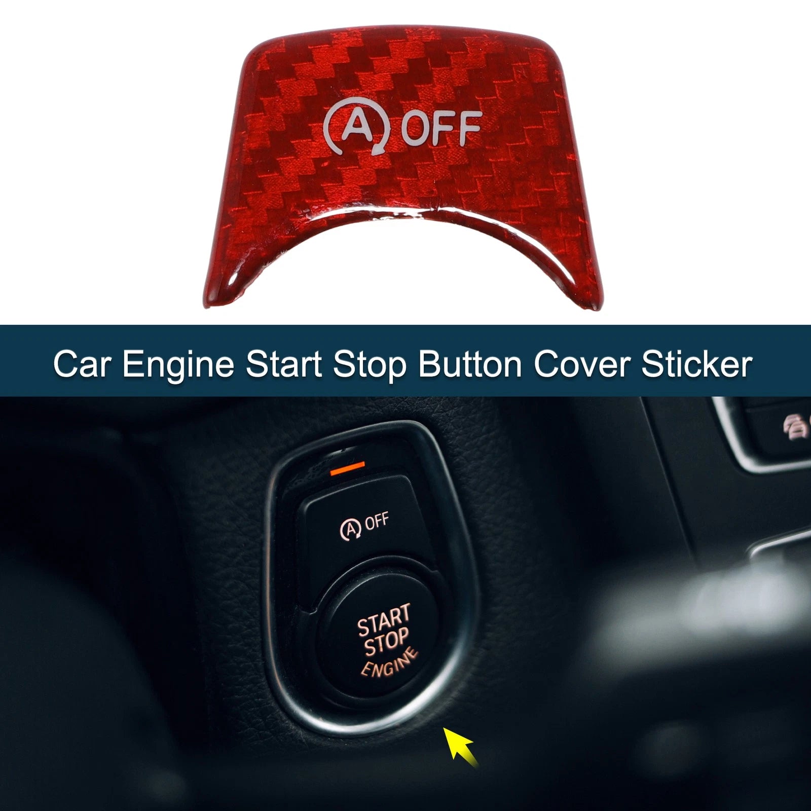 Start Stop Button Cover Sticker for BMW 3 4 Series G20 F30 F31 F32 (2019–2023)