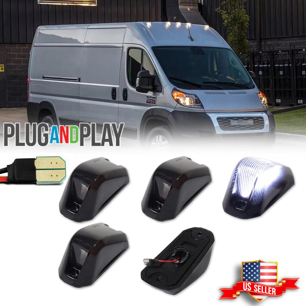 LED Front Roof Cab Clearance Lights for Ram ProMaster 1500 2500 3500 (2014–2023)