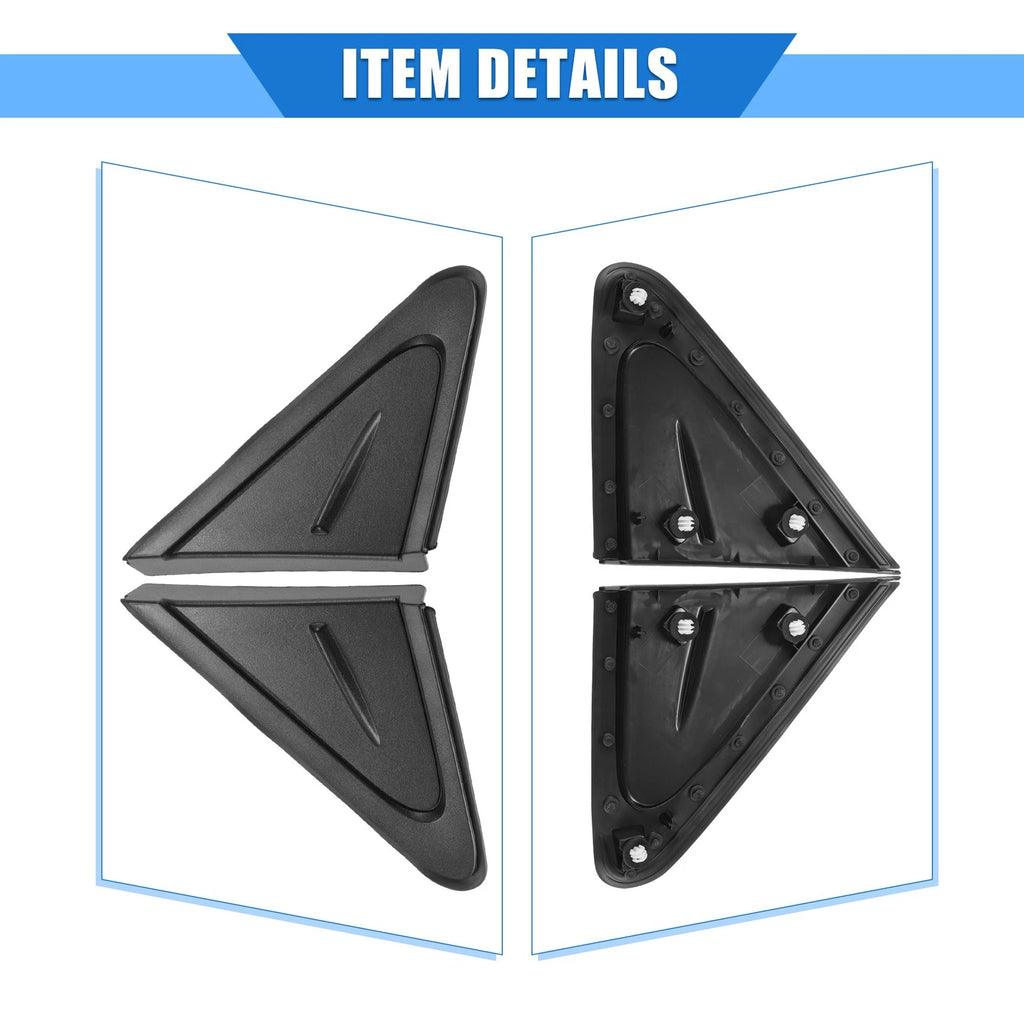 1 Pair Side Rear View Mirror Corner Triangle Trim for Toyota Corolla (2020–2021)