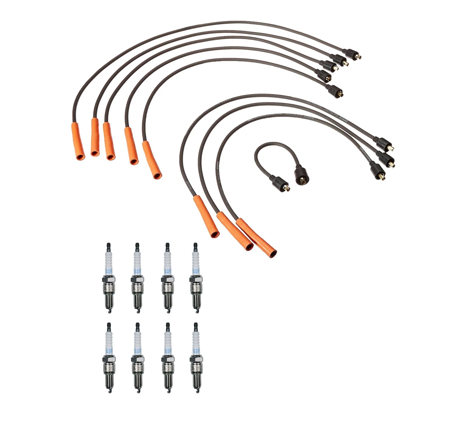 Denso Wire Set & Platinum TT Spark Plugs Kit for Dodge Plymouth V8