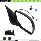 Passenger Side Power Heated Black Exterior Mirror for Chevy GMC (2003–2006)