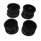 Set of 4 Lacquer Black Dashboard AC Heater Vents for Ford F150