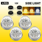 4X Watermelon Interior Dome Light Amber White Dual Revolution for Semi Trailer V