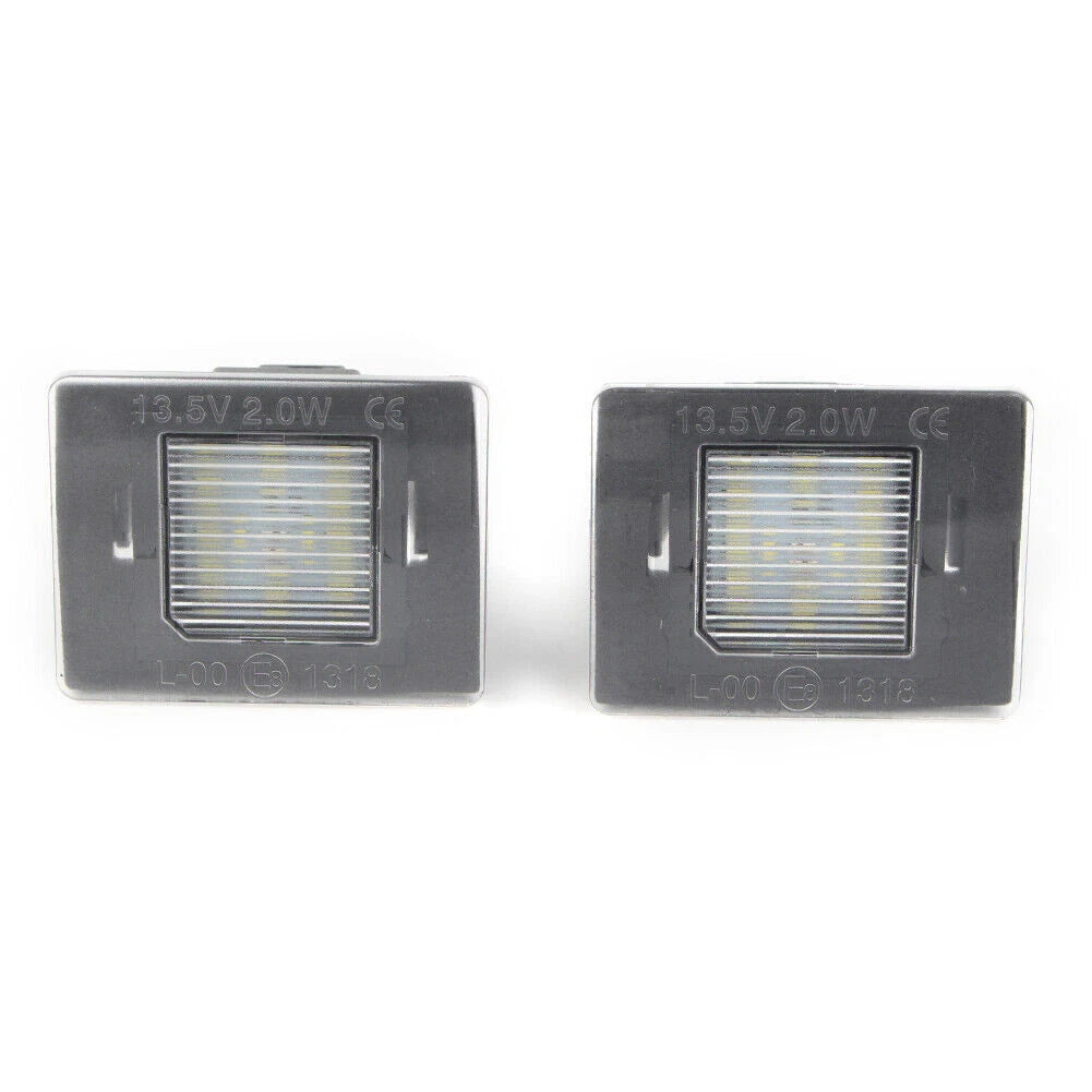 2X CAN-bus LED License Plate Lights for Mercedes GL GLK GLA GLC GLE Class (2010–2023)