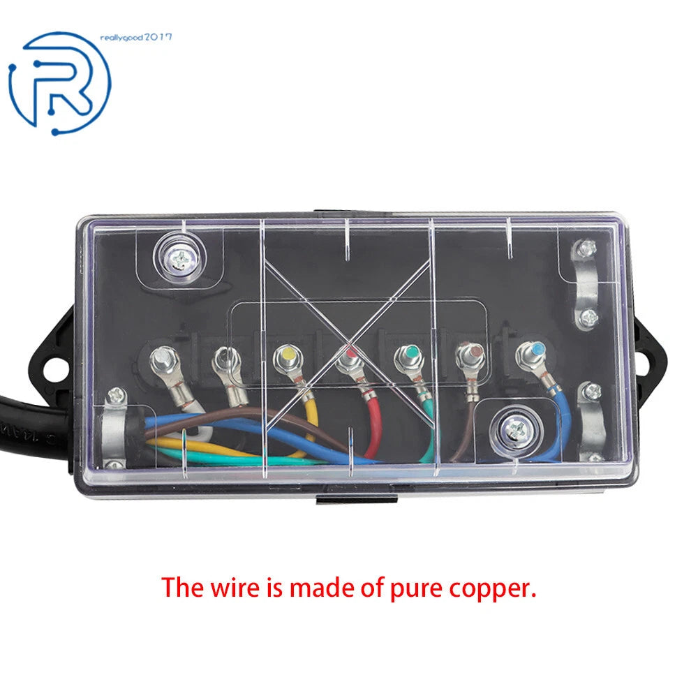 7 Way Trailer Cable with 7 Pin Plug for RV Trailer (6/8FT)