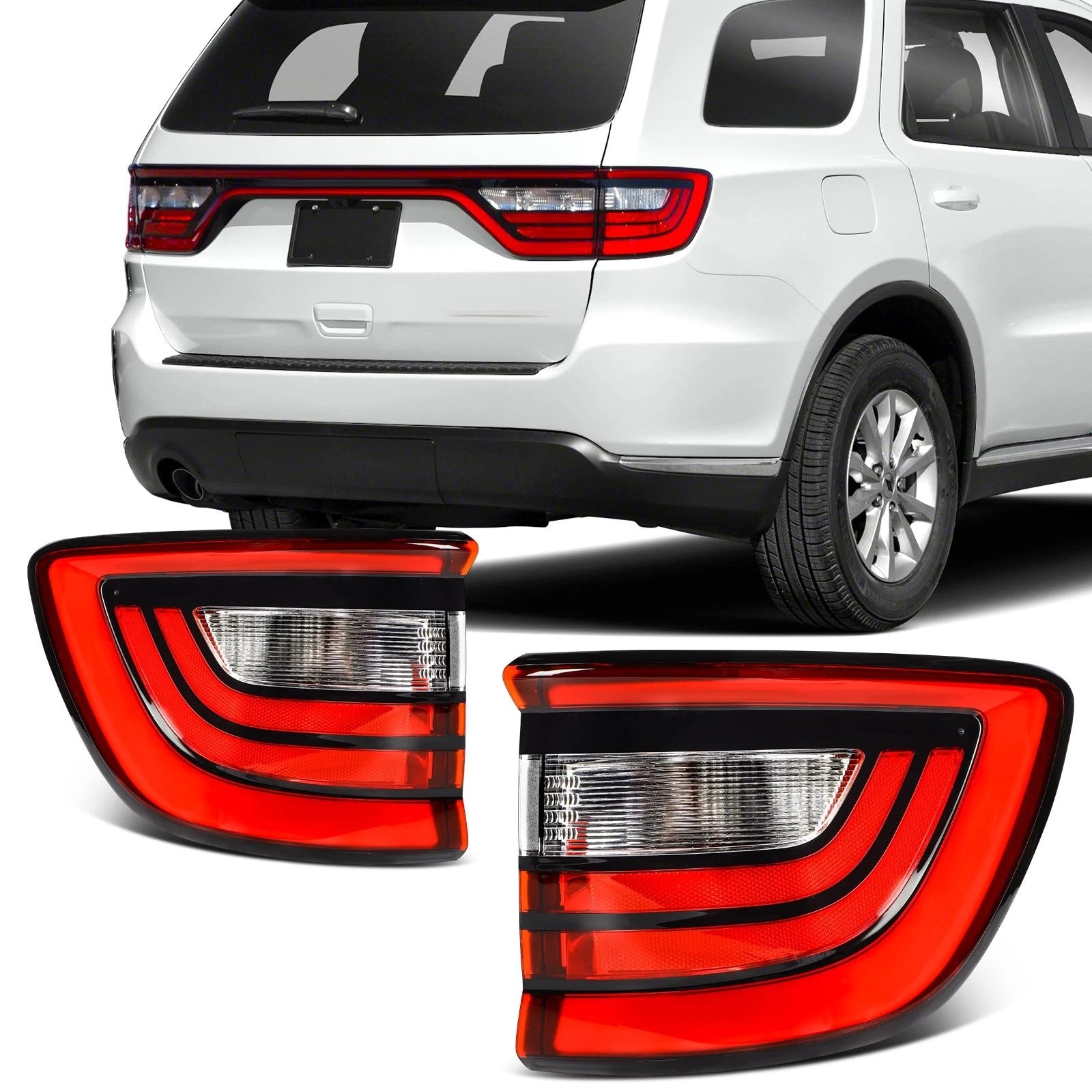 LED Tail Lights Assembly Pair for Dodge Durango (2014–2025)