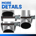 3.5" OD Mild Steel Exhaust System Pipe for Universal Fit (Custom 47" Length)