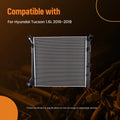 Coolant Radiator for Hyundai Tucson 1.6L (2016–2018) 25310D3200 Direct Fit
