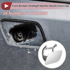Front Left Washer Nozzle Cover Cap No. 51117210881 for BMW 740i (2011–2015) Silver Tone