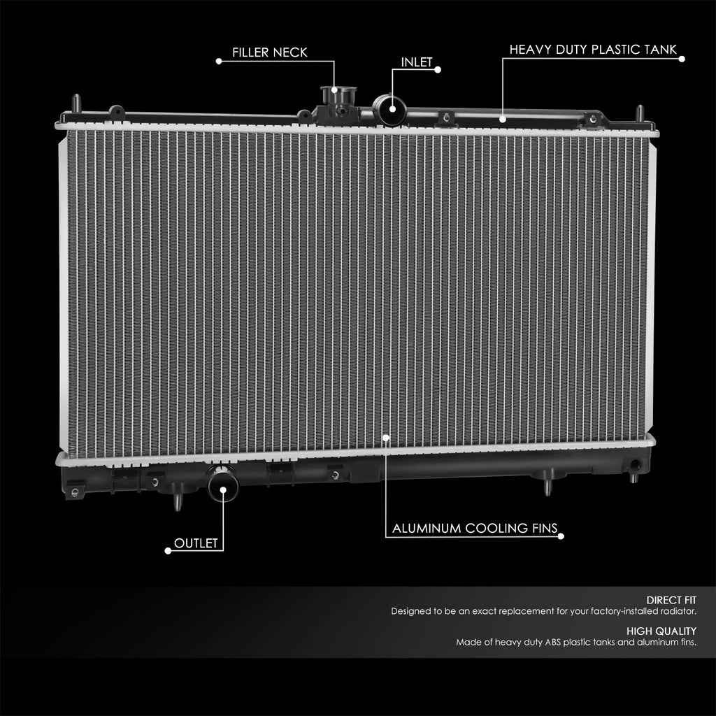 Aluminum Radiator for Mitsubishi Lancer 2.0L Turbo (2003–2006) DPI2676