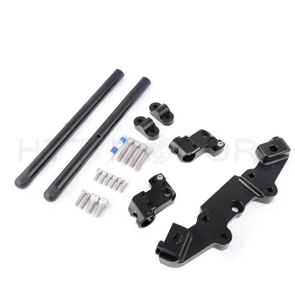 Handlebar Clip On Upper Triple Clamp for Kawasaki Z900 (2017) Black