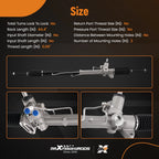 Power Steering Rack & Pinion Assy for Pontiac G8 (2008–2009) V6 V8