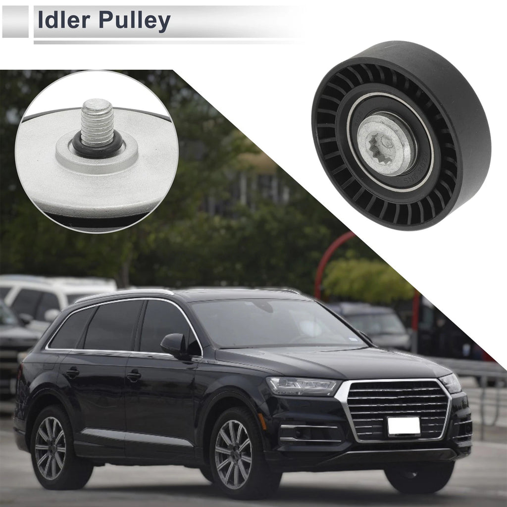 Drive Belt Idler Pulley for Audi A6 (2018–2024) No. 06M260938E Black 1 Pc