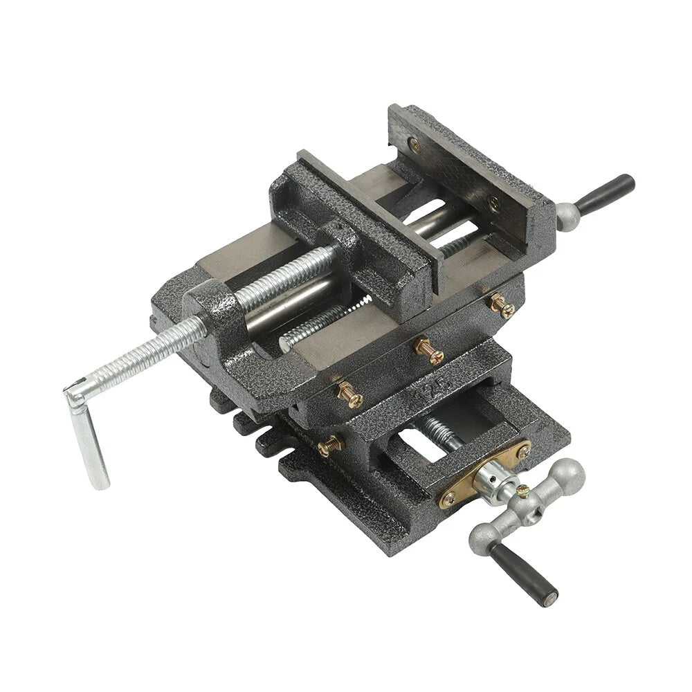 5" Cross Sliding Drill Press Vise for Machine Shop Tools